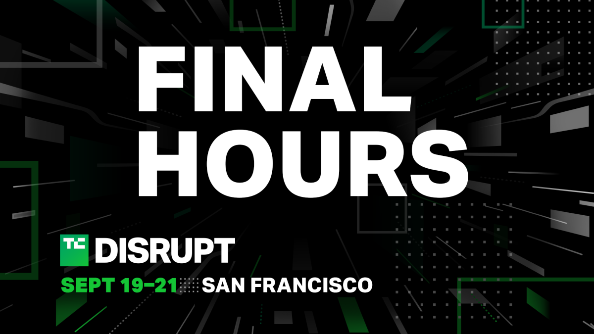 La venta anticipada de TechCrunch Disrupt finaliza hoy