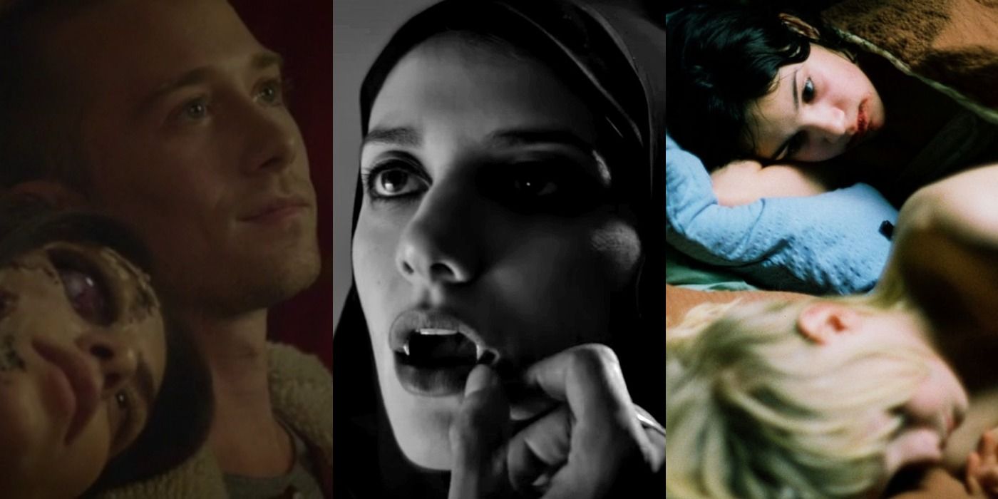 Stills from Spring (2014), A Girl Walks Home Alone At Night (2014), and Let The Right One In (2008)