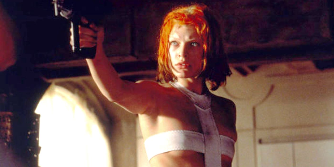 Milla Jovovich as Leeloo in The Fifth Element.