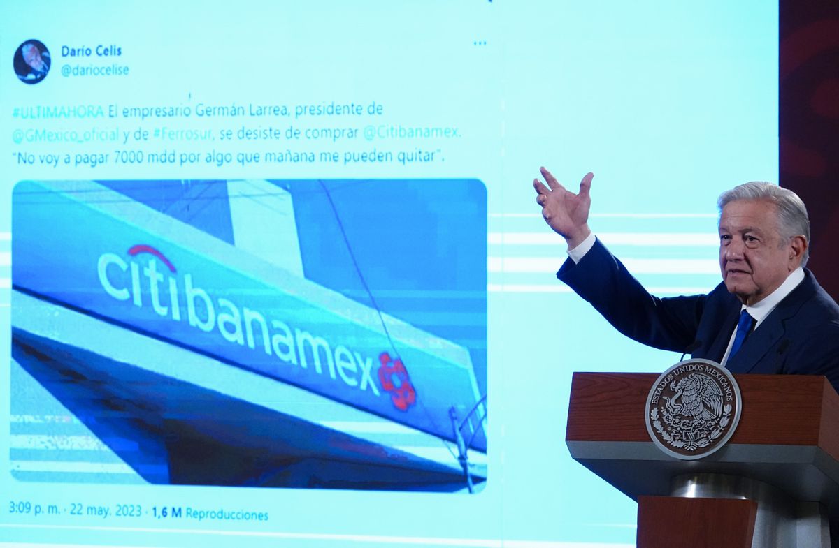 López Obrador sobre la venta de Banamex: “Sí necesitamos un banco, a lo mejor es una oportunidad”