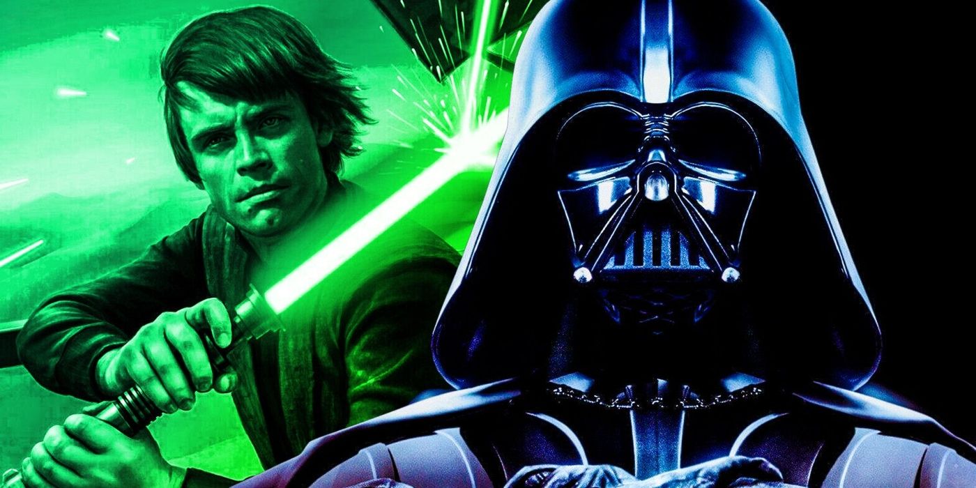 Luke Skywalker and Darth Vader.