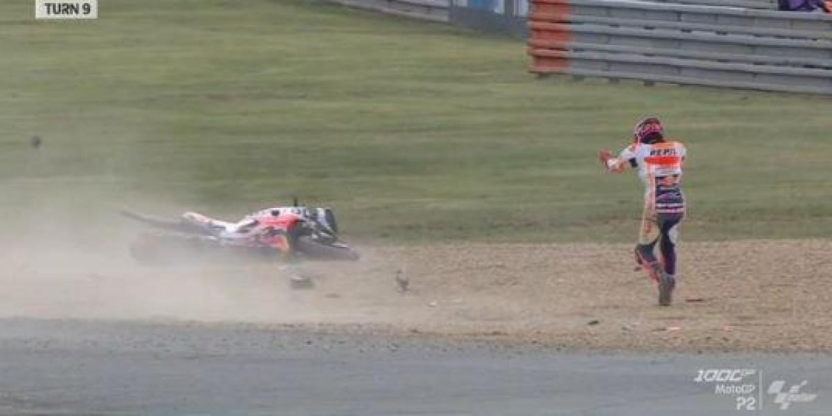 Miller repite liderato por la tarde y Marc Márquez caída en Le Mans