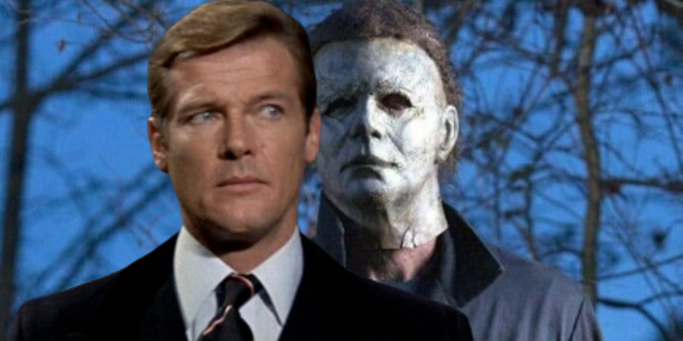 James Bond (Roger Moore) in Moonraker with Michael Myers from Halloween