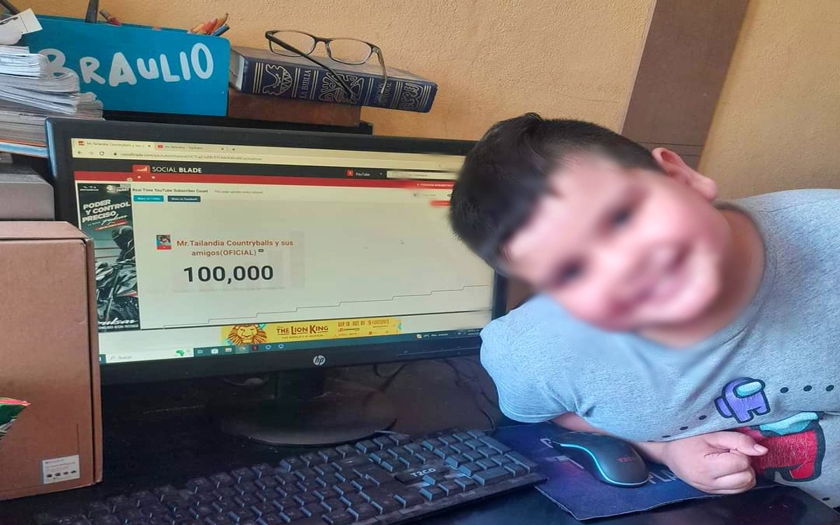 Niño logra más de 100 mil suscriptores en YouTube tras regalo de su padre