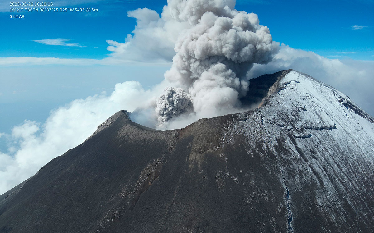 Popocatépetl: Caída de ceniza y lluvia provocarían lahares