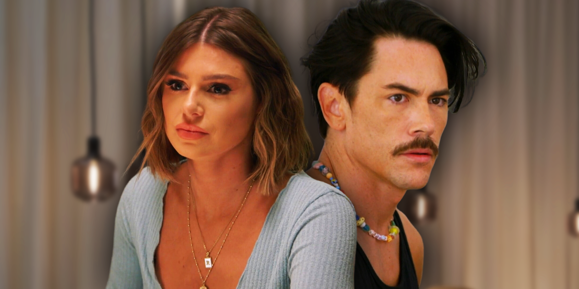 Vanderpump Rules' Raquel Leviss and Tom Sandoval looking away from each other