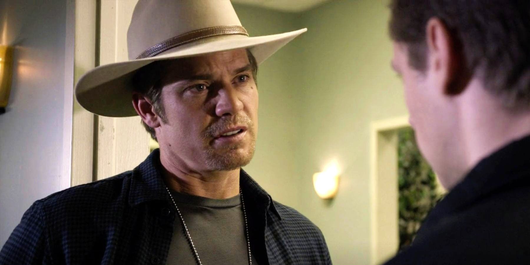 Timothy Olyphant as Raylan Givens in Justified season 6 episode 11