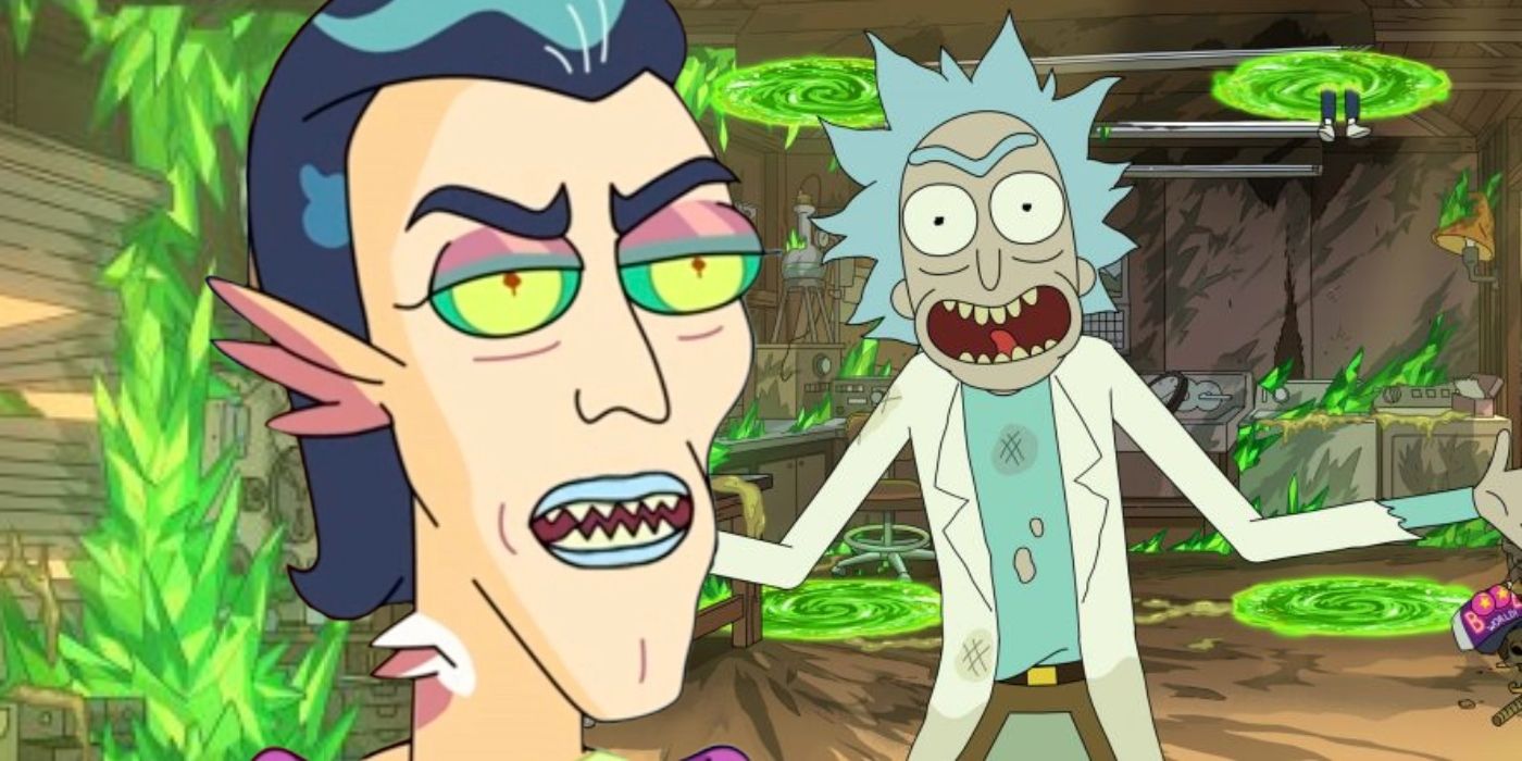 Rick and Morty's Rick and Mr. Nimbus.