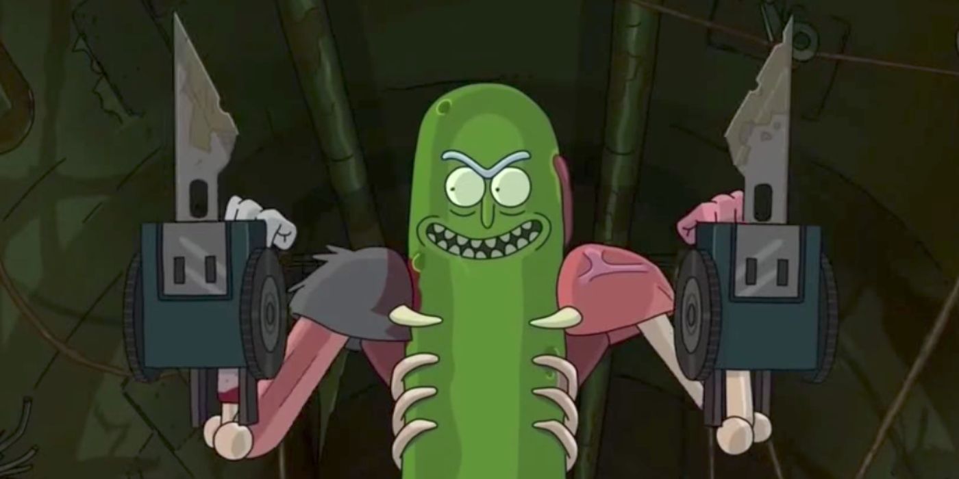 Pickle Rick from Rick and Morty.