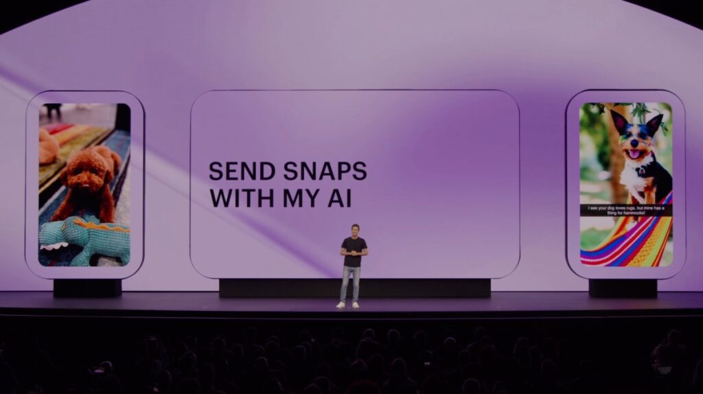 Snapchat lanza una nueva función de IA generativa, 'My AI Snaps', para suscriptores pagos