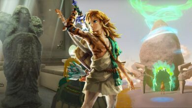 Zelda: Tears of the_Kingdom Link and Shrines