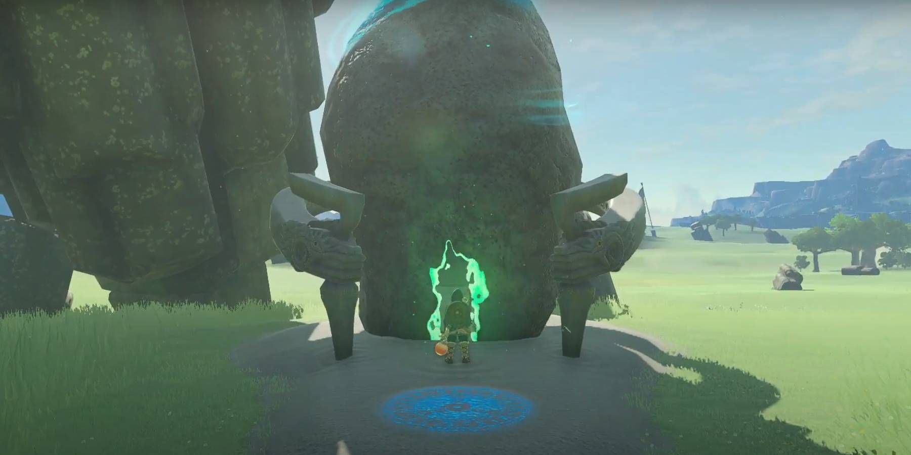 Legend of Zelda: Tears of the Kingdom Jionsin Shrine with Rift Opened for Rotate Object Puzzles