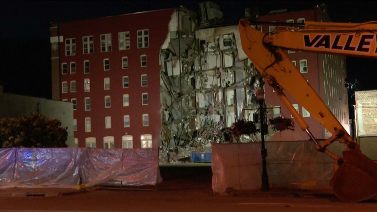 derrumbe de edificio en Iowa deja heridos