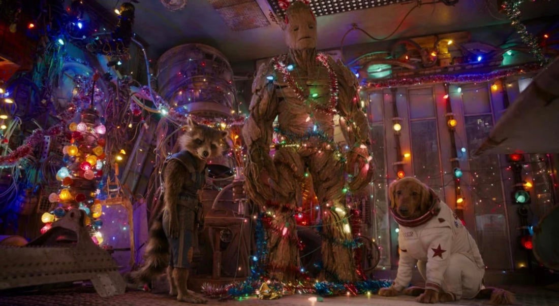 guardianes de la galaxia vol.  3 Le da un nuevo significado a la escena posterior a los créditos del especial navideño
