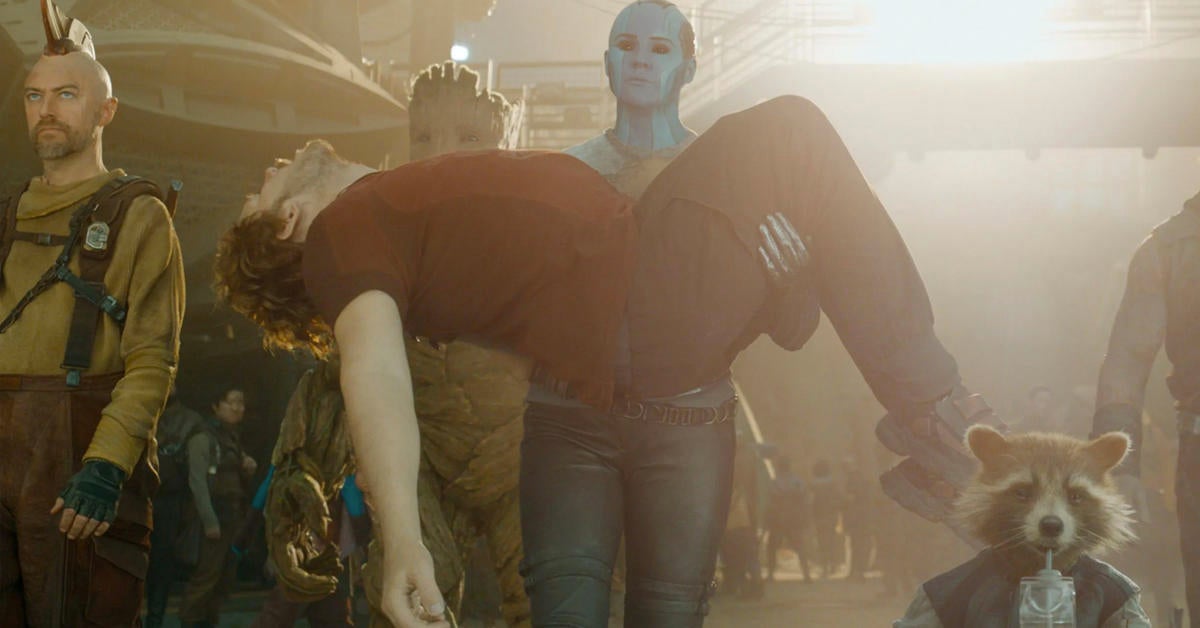 guardianes de la galaxia vol.  3: Mira a Chris Pratt conocer a su aterrador doble ficticio