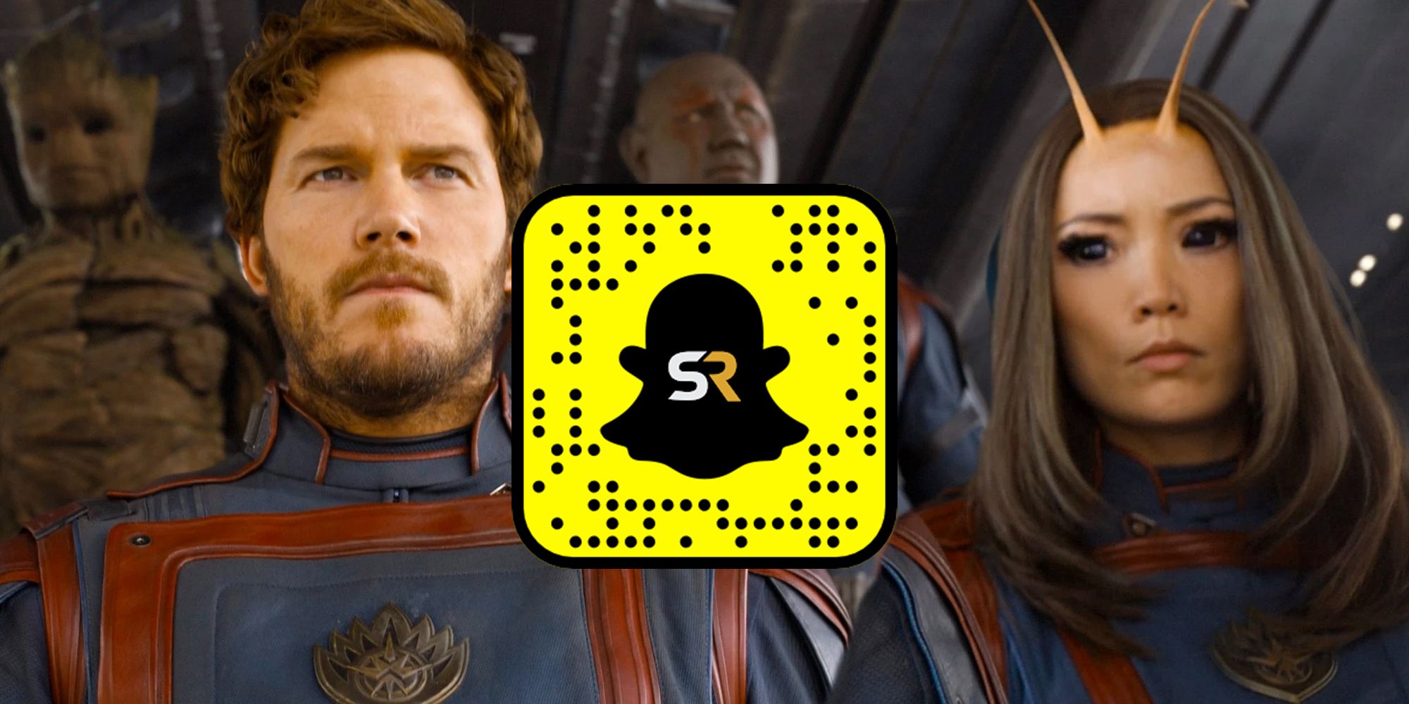 se sumerge en guardianes de la galaxia vol.  3 en Snapchat