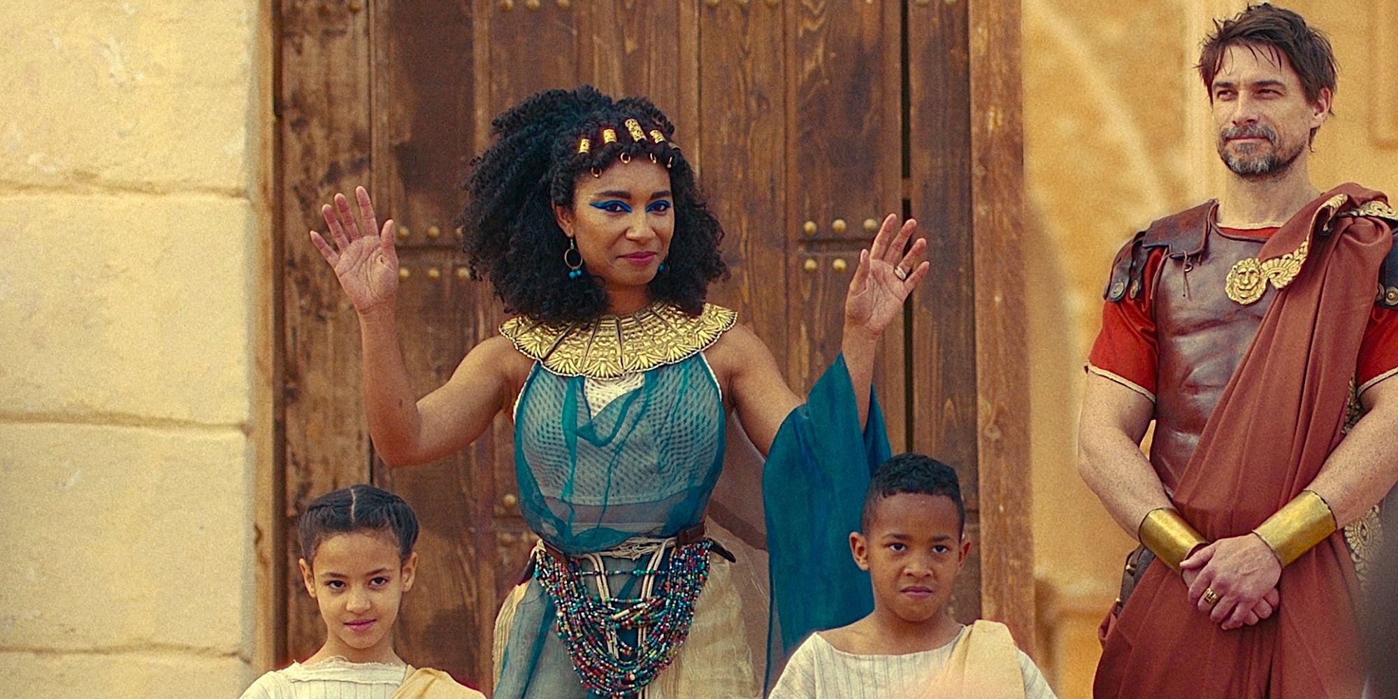 Netflix's Queen Cleopatra With Mark Antony and Children