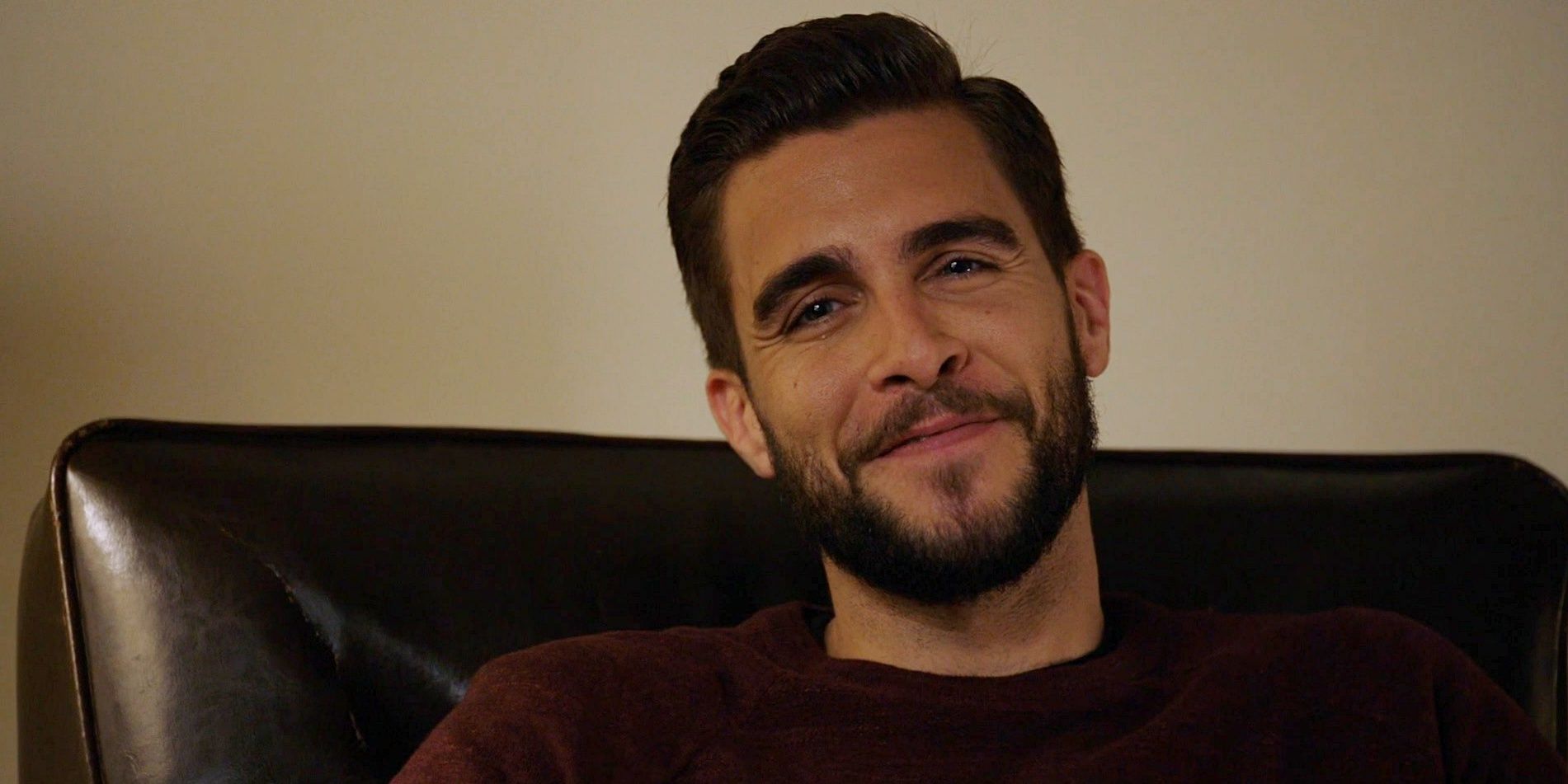 Justin Voight, played by Josh Segarra, wears a maroon sweater in the Chicago PD season 3 finale.