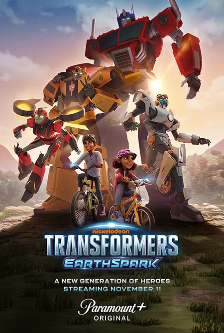 cartel de nosotros para transformers earthspark