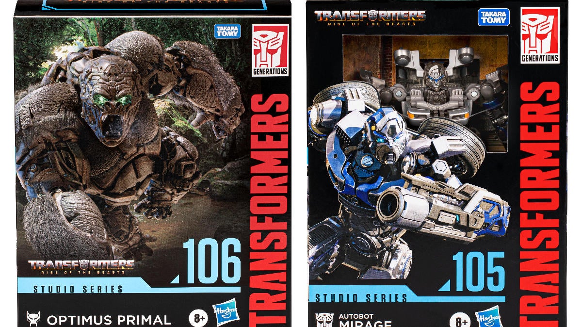 Transformers: Rise of the Beasts Optimus Primal y Mirage Studio Series Figuras reveladas (exclusivo)