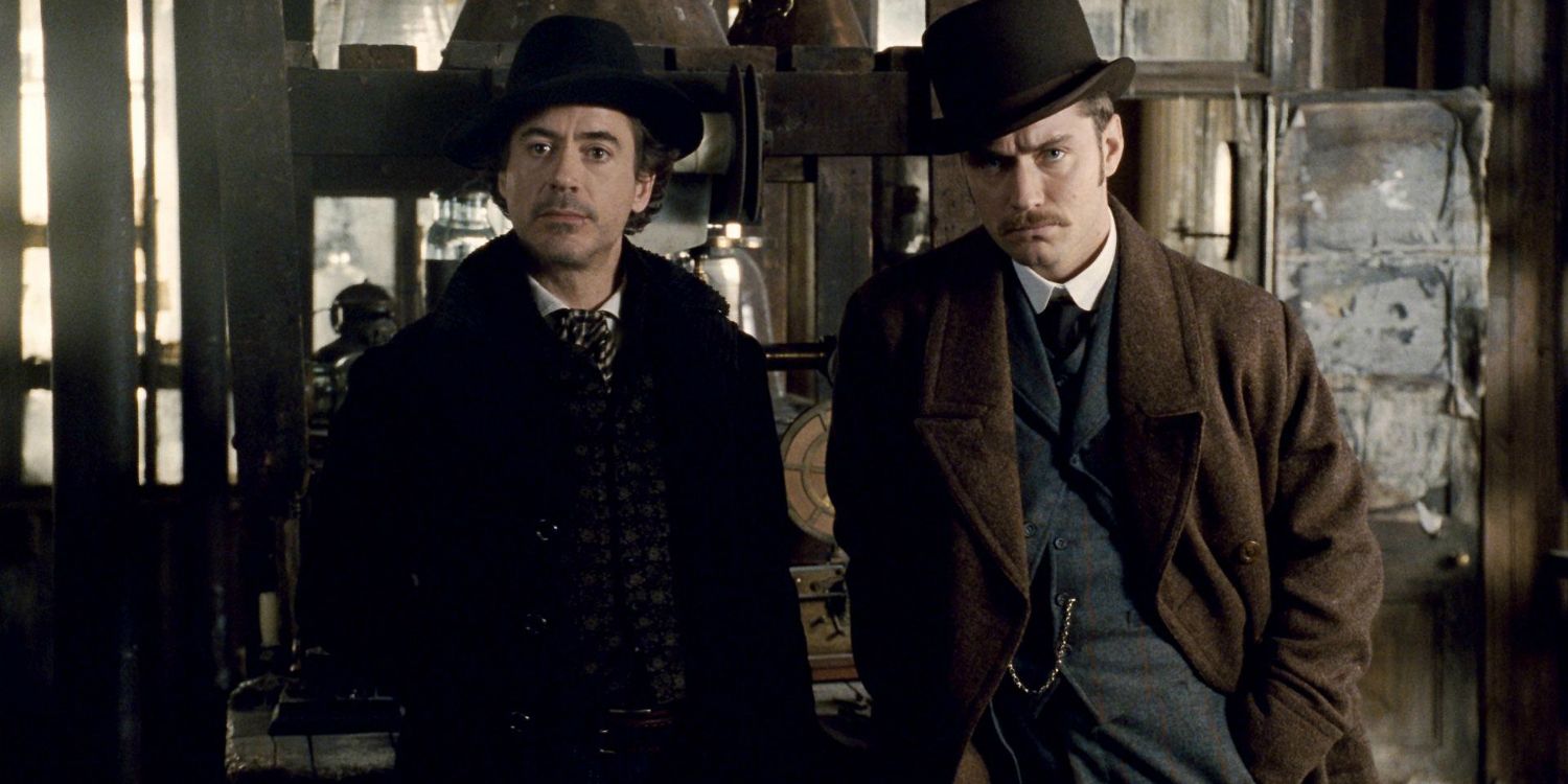 Robert Downey Jr. y Jude Law en Sherlock Holmes