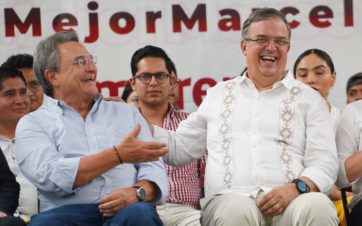 Ahora Ebrard realiza evento con Pío López Obrador