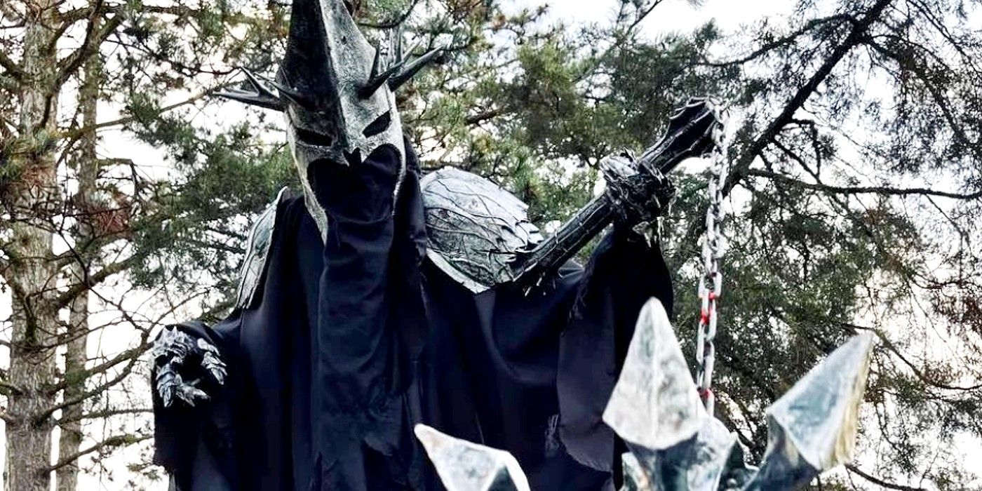 Aterrador cosplay de El señor de los anillos recrea al Rey Brujo y sus armas