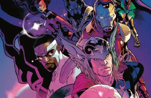 Capitana Marvel conversa con Kang en vista previa de New Avengers