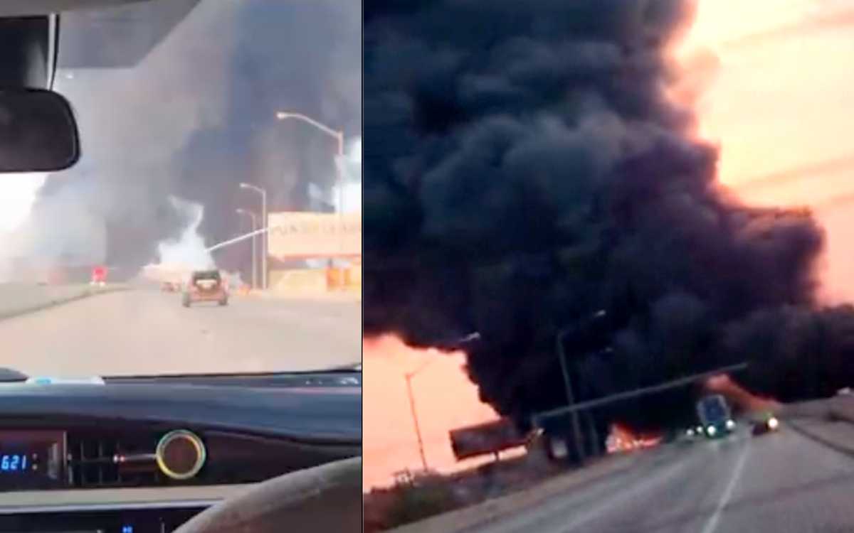 Colapsa tramo de autopista en Filadelfia tras incendio de vehículo | Video