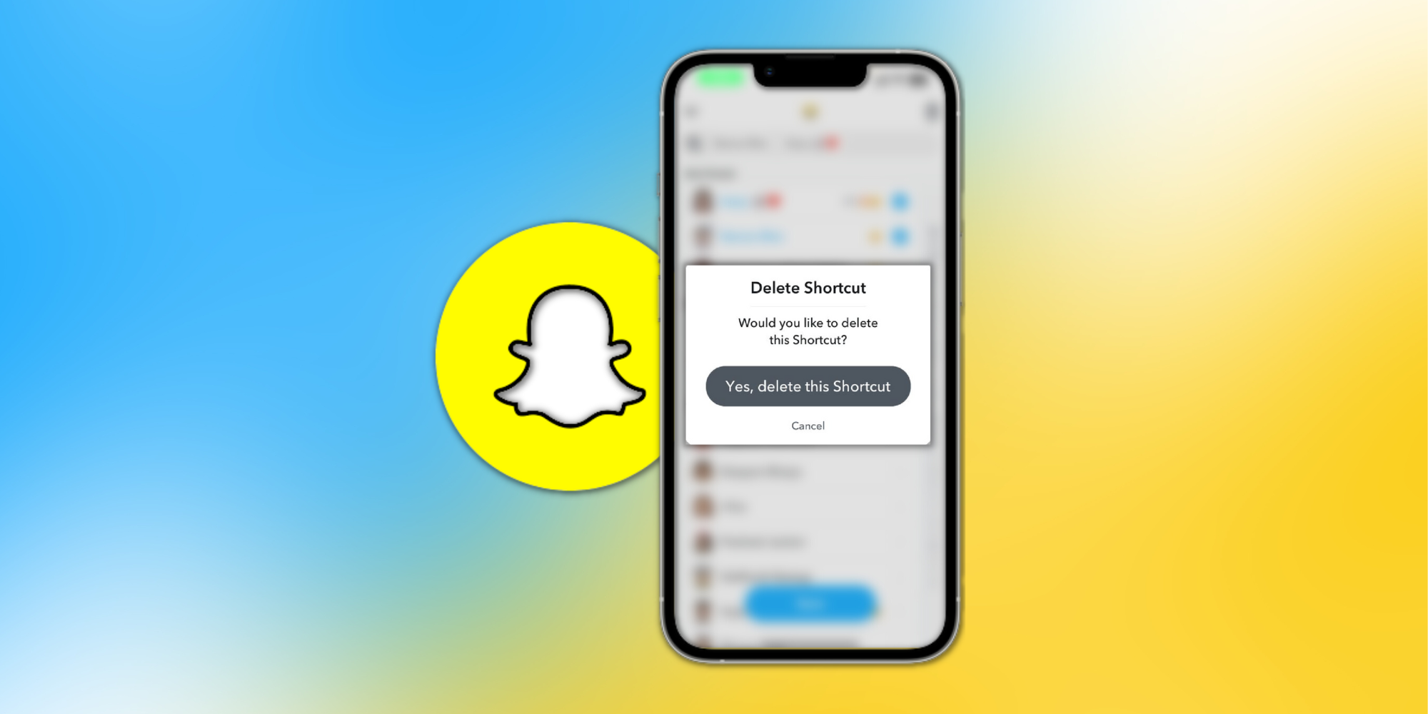 Cómo eliminar accesos directos en Snapchat