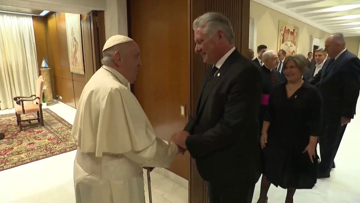 El Papa Francisco recibe a Miguel Díaz-Canel a menos de una semana de salir del hospital