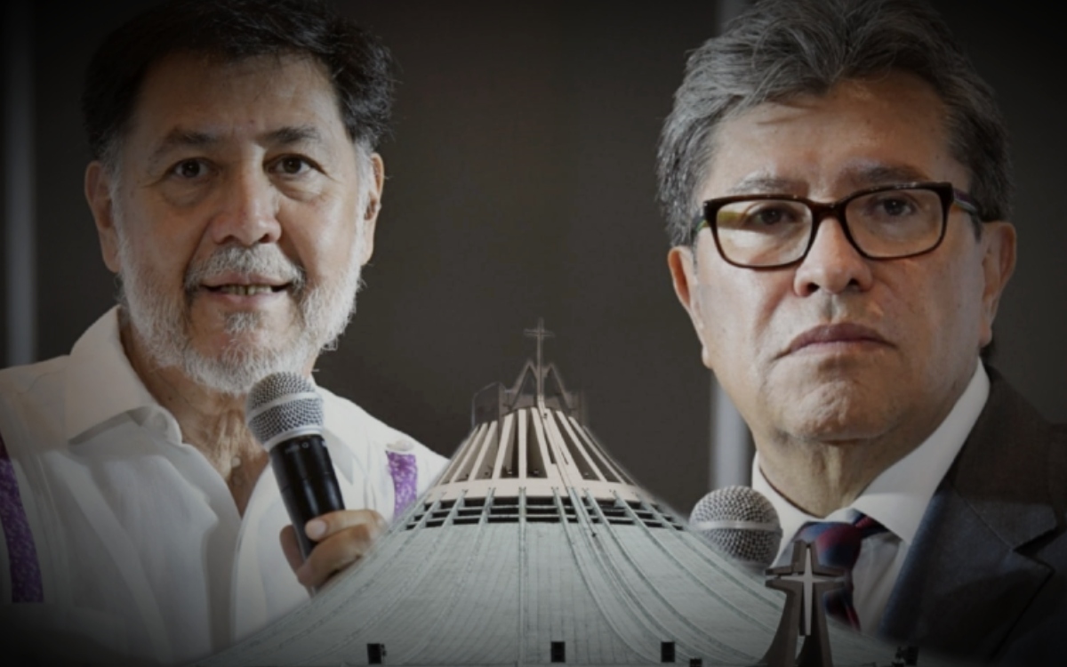 Fernández Noroña critica a Monreal por asistir a Basílica de Guadalupe
