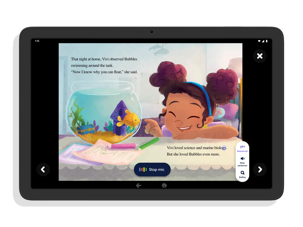 Google Play Books agrega una nueva función de práctica para ayudar a los niños a aprender a leer