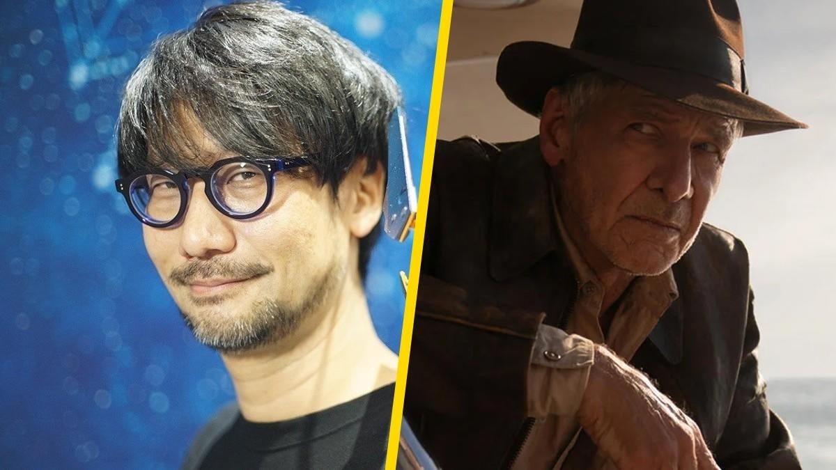 Hideo Kojima desempaqueta Indiana Jones y la caja de regalo Dial of Destiny