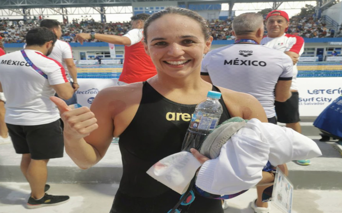 JCC San Salvador 2023: María Mata impone récord centroamericano en los 200 metros mariposa | Video