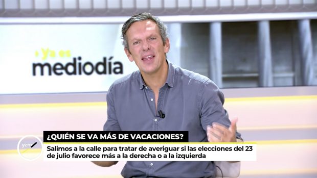 Joaquín Prat en 'Ya es mediodía'. / Telecinco