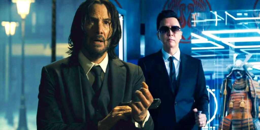 Custom image of Keanu Reeves and Donnie Yen in John Wick: Chapter 4.