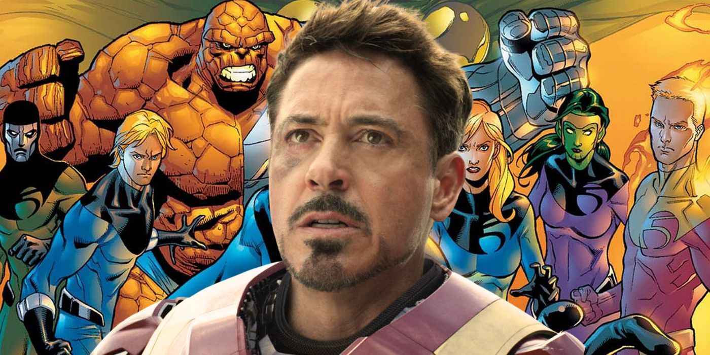 Robert Downey Jr. and Fantastic Four background custom image