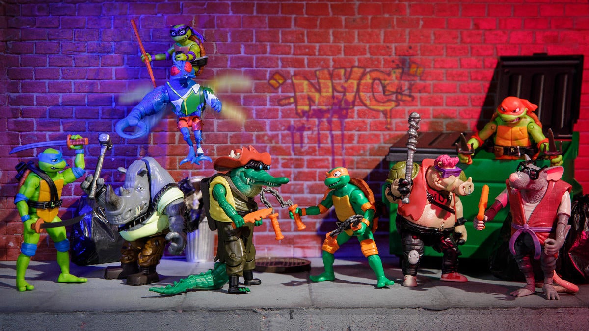 Las figuras de acción de Teenage Mutant Ninja Turtles: Mutant Mayhem están a punto de caer