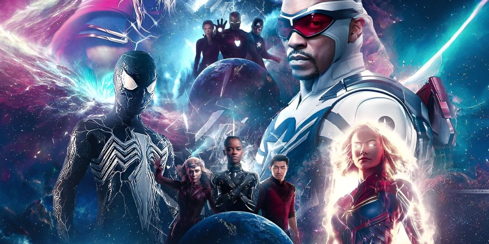 Avengers: Secret Wars fan poster with several MCU heroes.