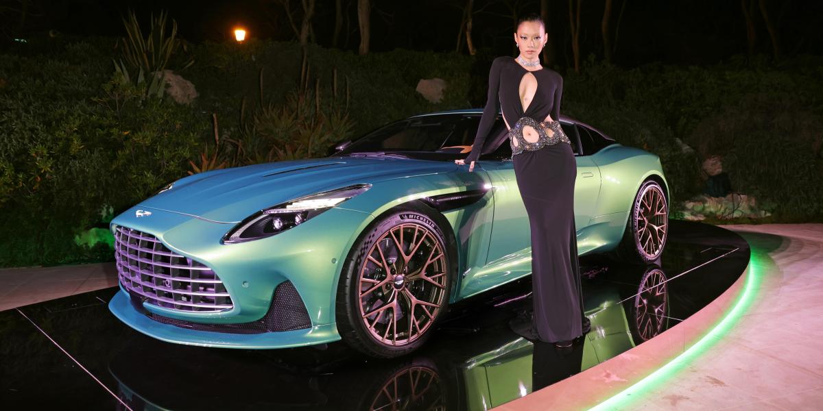 Los famosos descubren el espectacular Aston Martin DB12