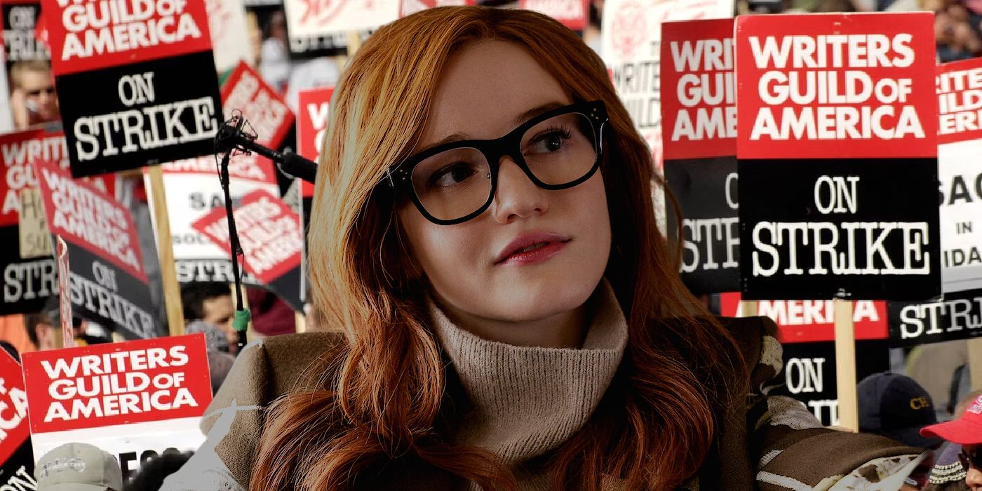 Julia Garner as Anna Delvey In Front of the 2023 Writers Strike