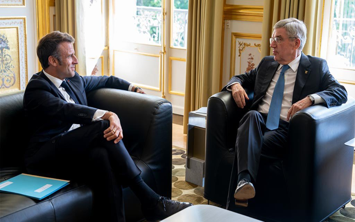 París 2024: Aseguran Macron y Bach que preparativos van "extremadamente bien" | Video