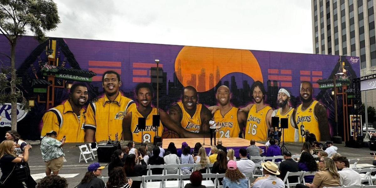 Pau Gasol, entre las leyendas de un nuevo mural de los Lakers en L.A.