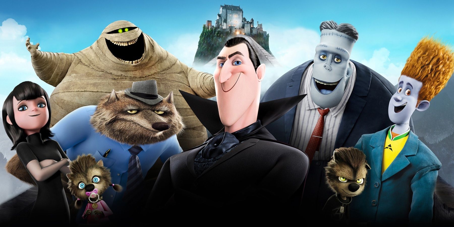 The characters of Hotel Transylvania