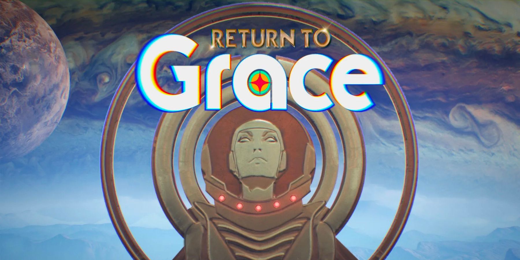 Artwork for the video game Return To Grace. Text reads