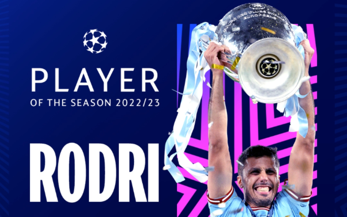 Rodri, elegido ‘MVP’ de la Champions 2022/23