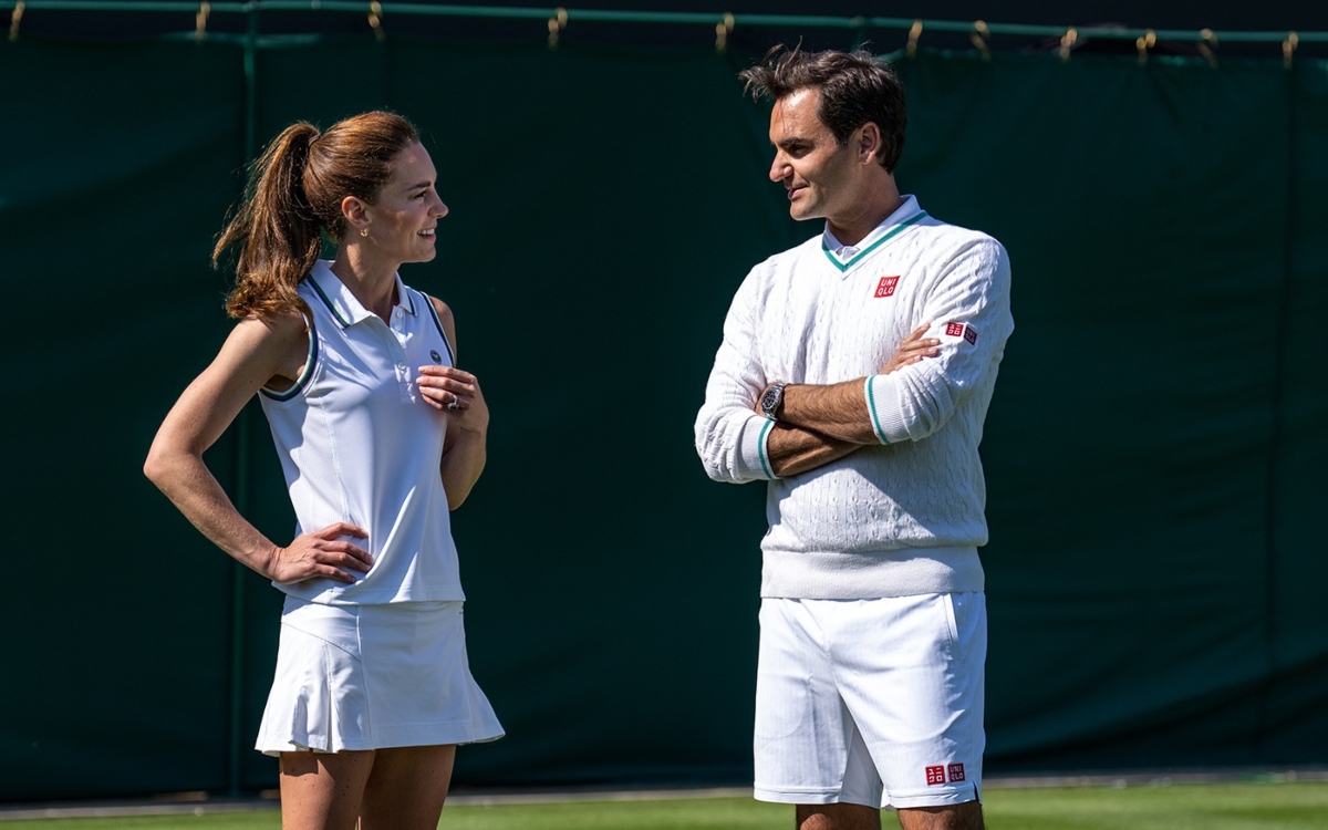 Roger Federer reta a la princesa Kate en Wimbledon