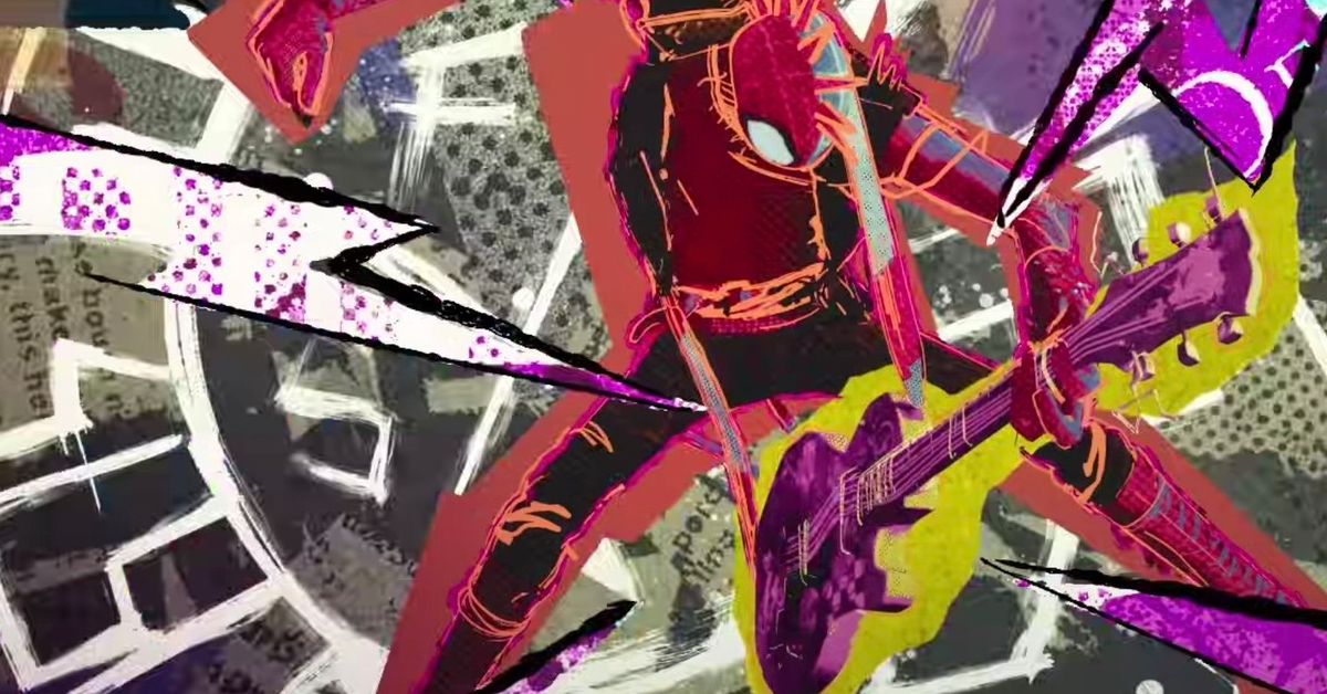 Spider-Punk se flexiona con fuerza en este magnífico cruce de manga