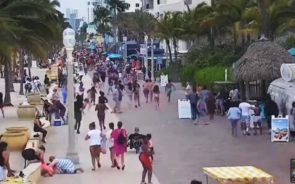 Tiroteo en playa de Hollywood, Florida; nueve heridos